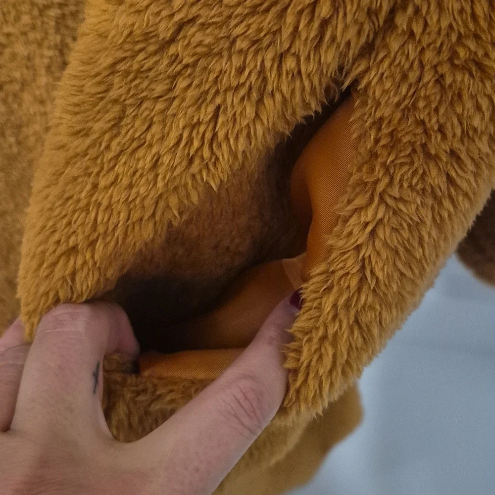 Tan Teddy Coat | Large - Picture 7 of 7